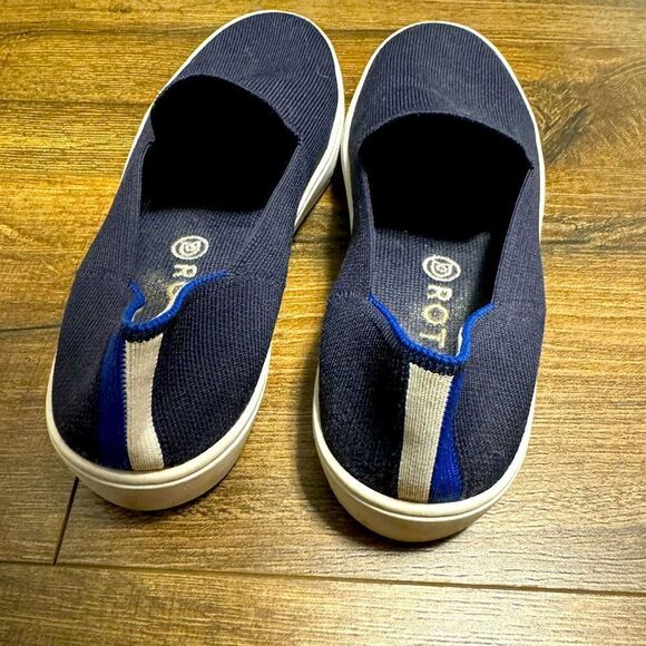 Rothy’s The Original Slip On Sneaker in Black Solid - Picture 5 of 7